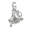 Spanish Flamenco Dancer 3D 925 Solid Sterling Silver Charm Pendant