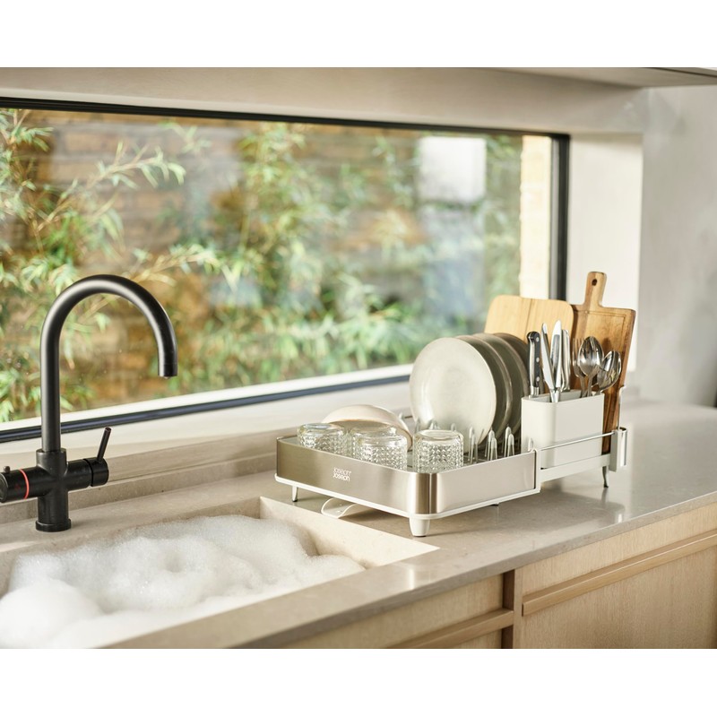 Joseph Joseph Extend Steel Expandable Dish Drying Rack with Removable