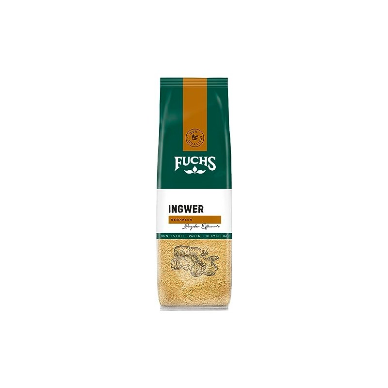 Fuchs Spices - Ginger Ground in Recyclable Refill Bag -