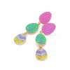 Todu Easter Earrings Colorful Egg Dangle Drop Cute Bunny Enamel