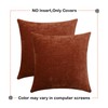 Qanatmz Terracotta Cozy Soft Throw Pillow Covers Decorative Chenille Square