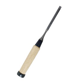 Kakuri Sangyo (Kakuri) DIY Chisel with White Ash Handle, 6mm Blade Tip, 224mm Total Length, with Cap, Carpentry Tool, Weekend DIY, Woodworking, Craft Tool, Chisel, Western Chisel, Carving, Mortise