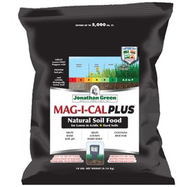 Jonathan Green (11354) Mag-I-Cal Plus Soil Food for Lawns in Acidic & Hard Soils - Soil Amendment for Grass (5,000 Sq. Ft.)