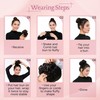 SEGO Larger Human Hair Bun, Real Hair Messy Bun Hairpieces