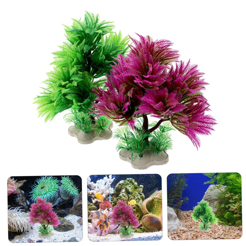 BESPORTBLE Enhance Your Aquarium Safe Plastic Artificial Water Plants Fish