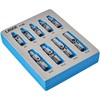 Laser 7146 Universal Joint Star Socket Set 1/4"D, 3/8"D 9pc