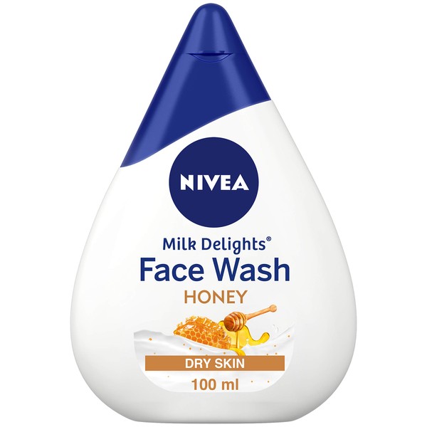 NIVEA Face Wash, Milk Delights Moisturizing Honey(Dry Skin), 100ml |