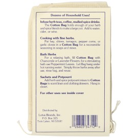 Flower Valley Reusable Cotton Bags, 3 Count