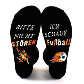 PHOGARY Bitte Nicht Stören Ich Zocke Gaming Socks, Funny Christmas Gifts, Funny Gamer Gift, Novelty Birthday Gifts for Men, Men, Boys, Women, Ladies, black