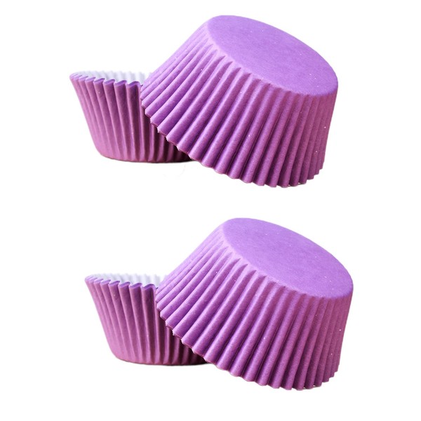 100pcs Purple Cupcake Cases Paper Baking Cups, Purple Muffin Cases