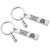Ukodnus 2PC Emotional Support Coworker Keychain, Employee Leaving Gift, Colleague