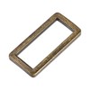 sourcing map Metal Rectangle Ring Buckles 32x12.5mm for Bags Belts