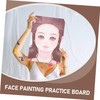 CORHAD Face Paint Board for Practice Sturdy Makeup Template Reusable