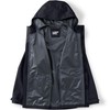Lands' End Mens 2 5L Waterproof Packable Rain Jacket Black