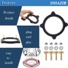 385310063 Floor Flange Seal and Mounting Kit Replacement, RV Toilet