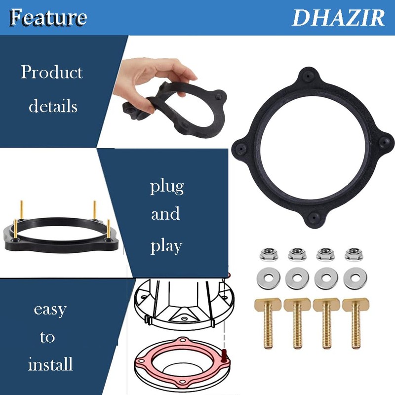 385310063 Floor Flange Seal and Mounting Kit Replacement, RV Toilet