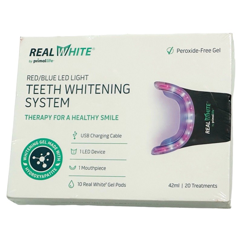 REAL WHITE PRIMAL LIFE ORGANICS REAL WHITE TEETH WHITENING SYSTEM