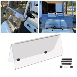 Autoparts For Yamaha G14 G16 G19 Clear PC Folding Windshield 1995-03 Golf Cart Part