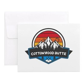 CafePress Cottonwood Butte Cottonwood Idaho 4.25" x 5.5" Notecards 10 Pack