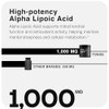 Toniiq 1000mg Ultra High Strength Alpha Lipoic Acid Capsules