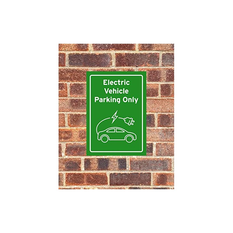 Classic Home Store Electric Vehicle Parking Only Green EV Car