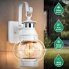 Lamomo White Outdoor Light,Exterior Front Porch Lights for House,Dusk to
