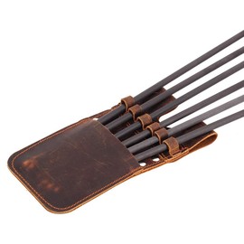 Pocket Arrow Quiver Portable Arrow Waist Quiver PU Leather Hunting Accessories for Holding 6 Arrows