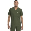 Code Happy mens Bliss W/ Certainty V-neck Scrubtop Medical Scrubs