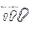 Pack of 2 - Carabiner snap hook with safety lock