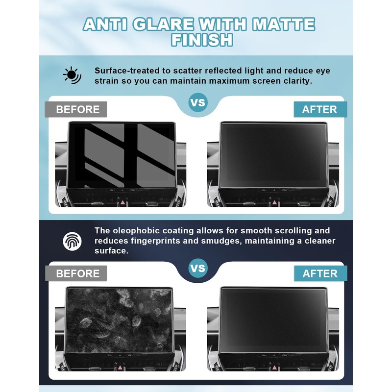 CDEFG Matte Anti-Glare Screen Protector for 2026 Toyota Corolla 10.5-inch