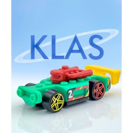 Hot Wheels Bricking Speed (Green, Red & Yellow) 5/5 Brick Rides 2023-128/250 (Short Card) - COMES IN A KLAS CAR KEEPER PROTECTIVE COLLECTORS CASE - HKH17