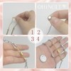 OHINGLT Necklace Extender Magnetic Clasps Chain Extenders for Necklaces,Gold and