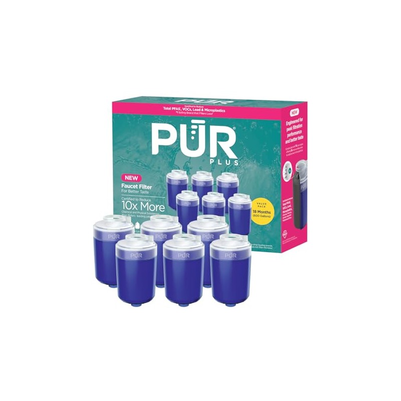 PUR - Filtro de repuesto, Paquete de 6