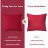 CJWLKJ 2Pcs Soft Faux Fur Throw Pillow Covers 18x18 -