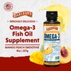 Barlean's Mango Peach Omega 3 Fish Oil Liquid Supplement with