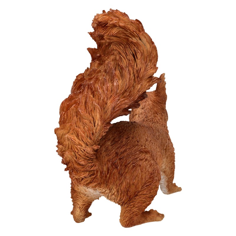 Squirrel Garden Ornament - Lifelike HotAnt Figurine, 22 cm, Weatherproof