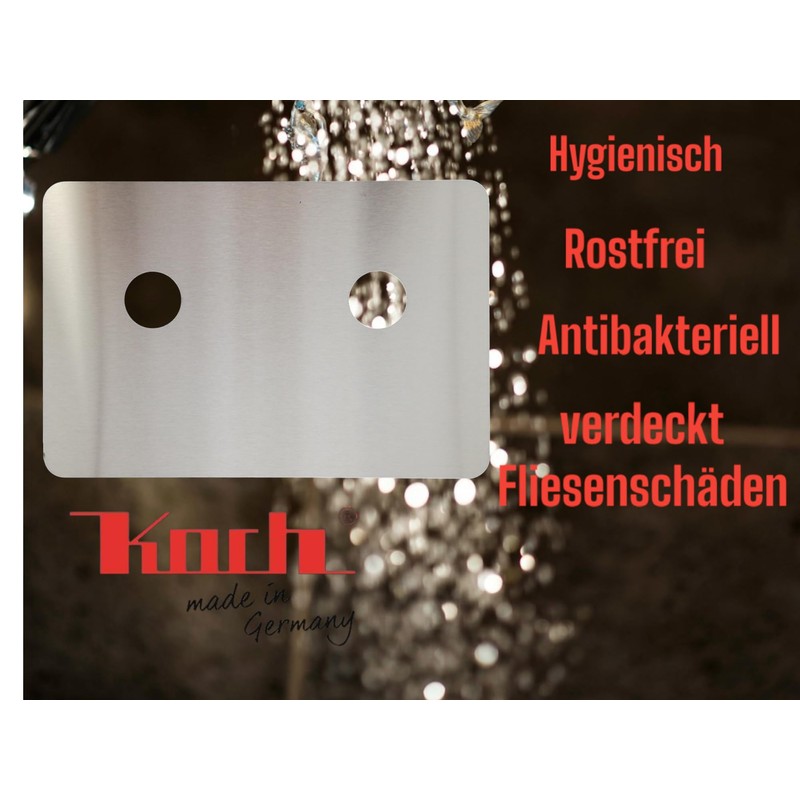 Koch #81 Hygienic Wall Cover Plate 30 cm for Tap