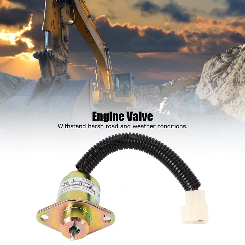Engine Shut off Solenoid Valve 1503ES‑12A5UC5S Steel Shell DC 24V