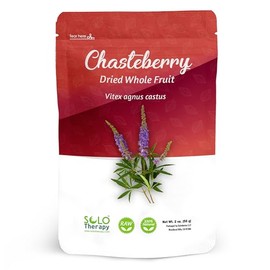 Solo Therapy Té De Hierbas Vitex De Sauce 56 Gramos- Frutos Secos De Sauzor - Bolsa Resellable - 56 Gramos - Calidad Premium (Chasteberry Vitex)