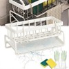 WangCai Stainless Steel Kitchen Sink Caddy, Self-Draining Sponge Holder with