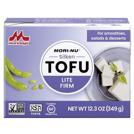 Mori-Nu Silken Tofu Lite Firm | Velvety Smooth and Creamy | Low Fat, Gluten-Free, Dairy-Free, Vegan, Made with Non-GMO soybeans, KSA Kosher Parve | Shelf-Stable | Provides protein | 12.3 oz x 12 Packs