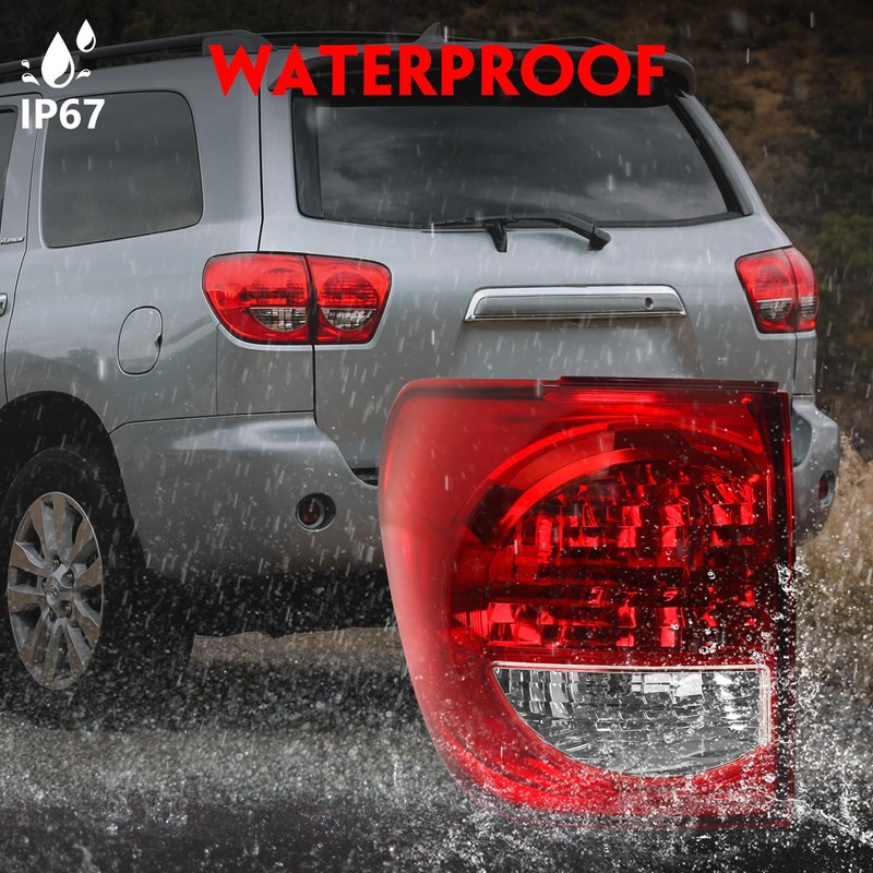 Huray Outer Tail Light for Toyota Sequoia 2008-2017 OE Rear