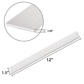 ZAVOOS 4 Pack 1095 Steel Flat Stock, High Carbon Steel for Knife Making, 12" x 1.5" x 1/8" Cold Rolled Steel Bar, Mild Forge Steel Plate for Blanks Making Supplies Professional Hobbyist Use