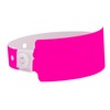 500 WristCo Neon Pink Wide Plastic Wristbands for Events -