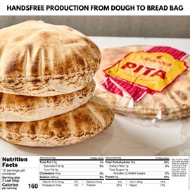 Libanais 6" Classic White Traditional Lebanese Pocket Pita Bread, Vegan, Kosher, Halal, 3 Pack, 10 loaves per pack (30 Pitas)