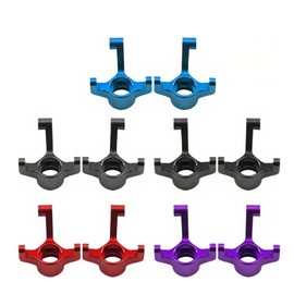Metal Front Steering Knuckles Aluminum Spindles For Losi Micro b Losi Micro t Upgrades Parts 1/24 1/28 Accessories Rc Car 2WD Buggy RTR LOS00007 Replacement (Titanium)