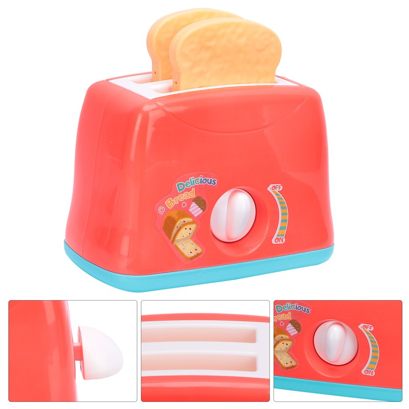 PopUp Toaster Play Toy Kitchen Bread Maker Model Toy Pretend