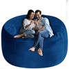 HABUTWAY Bean Bag Chair: Giant 5' Memory Foam Furniture Bean