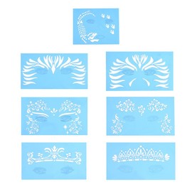 DEWIN Unicorn Face Paint Stencil - Christmas Face Paint Stencils Reusable Face Paint Stencil Body Painting Template Facial Makeup Tattoo Design Tools 7Pcs/Set