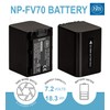 BM Premium 2 NP-FV70 Batteries and Charger for Sony PXW-Z90V,